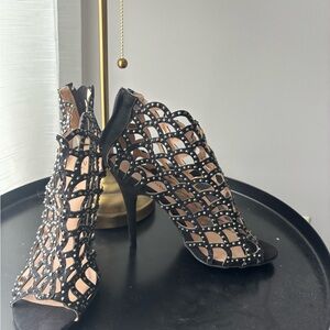 Zigi Soho Black Studded Heels